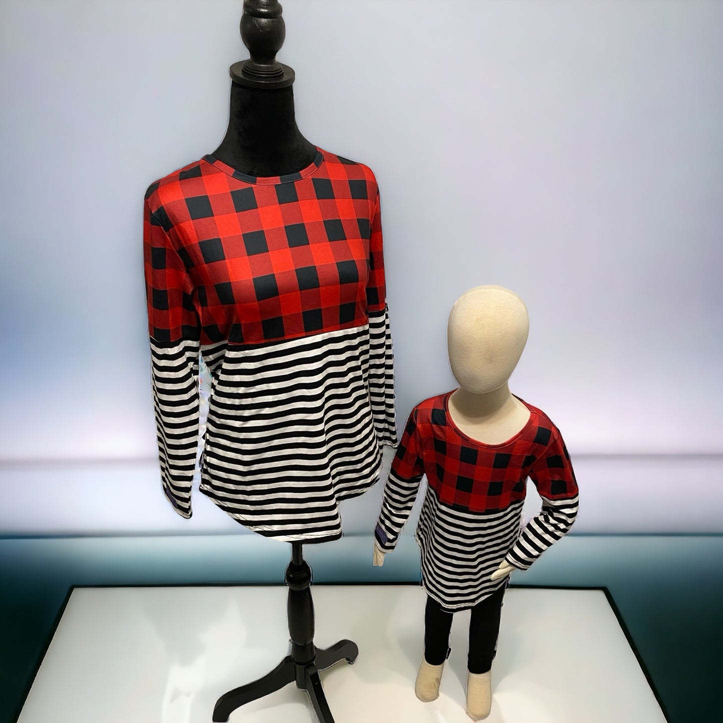 Plaid with mommy