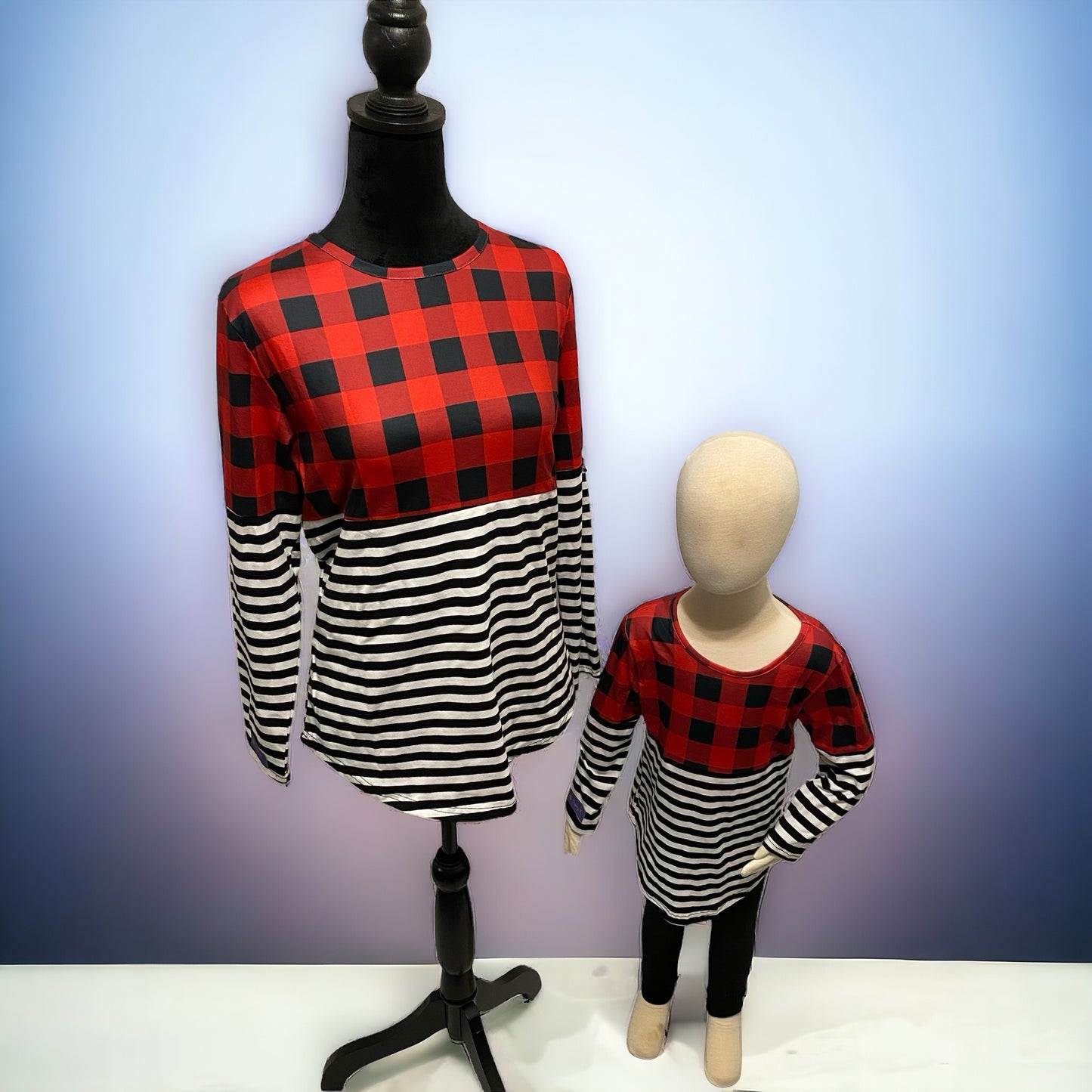 Plaid with mommy