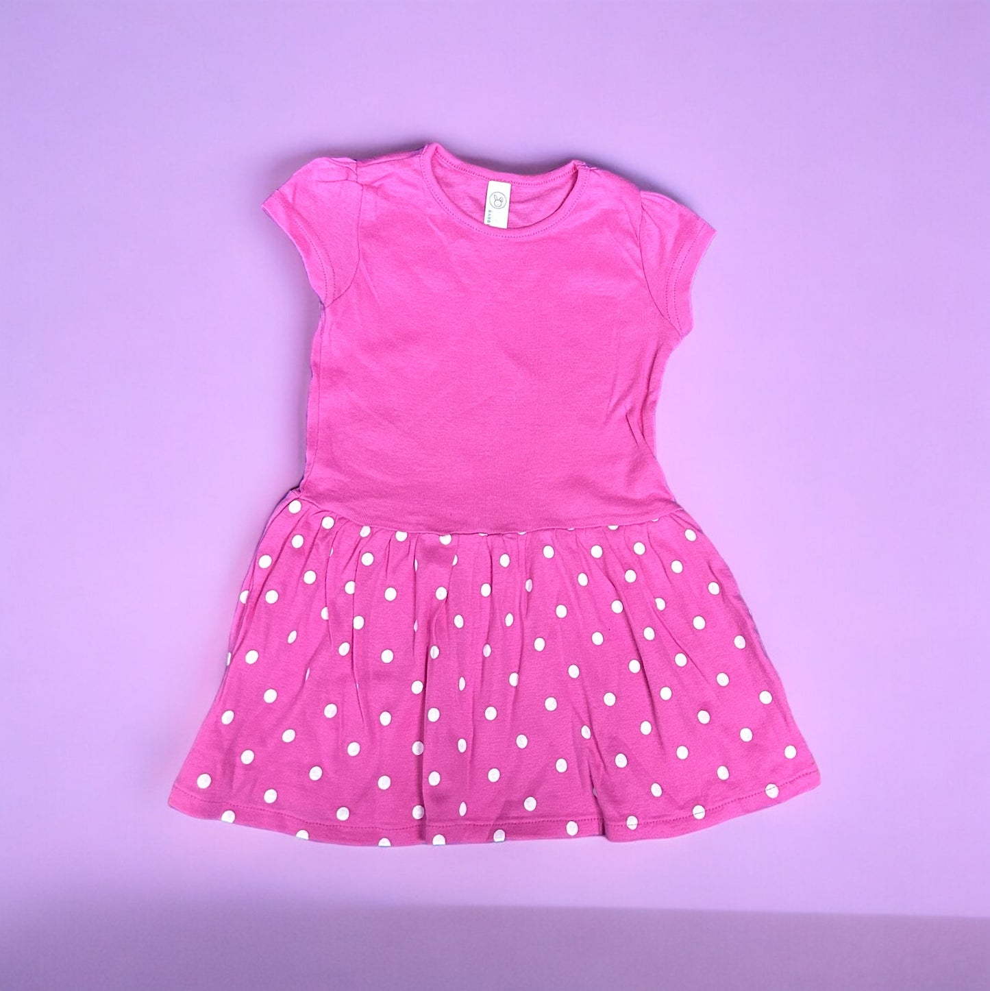 Pink & White polka dot dress