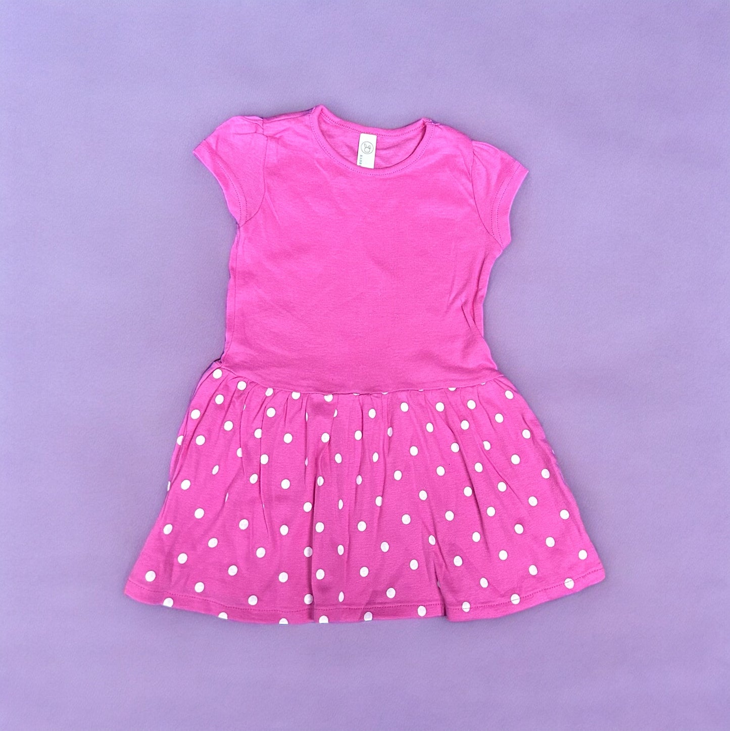 Pink & White polka dot dress