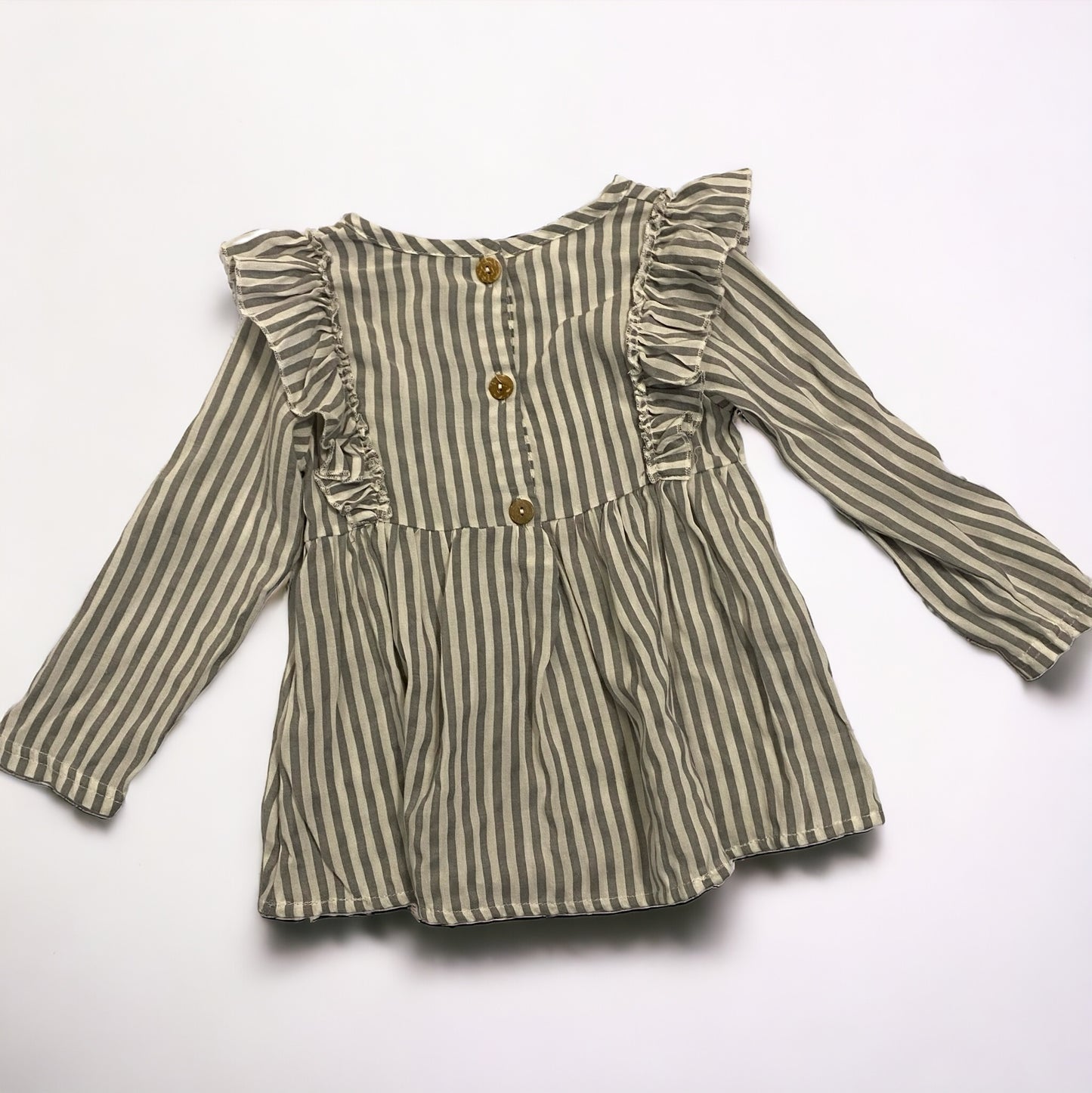 Ruffle stripe shirt/dress