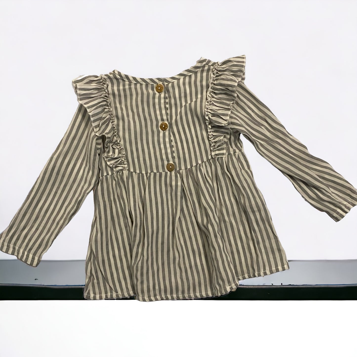 Ruffle stripe shirt/dress