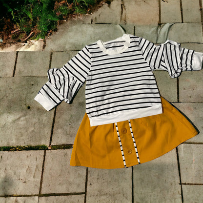 Mustard & Stripes 2 piece set