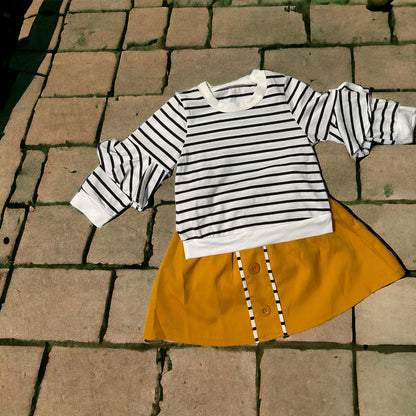 Mustard & Stripes 2 piece set