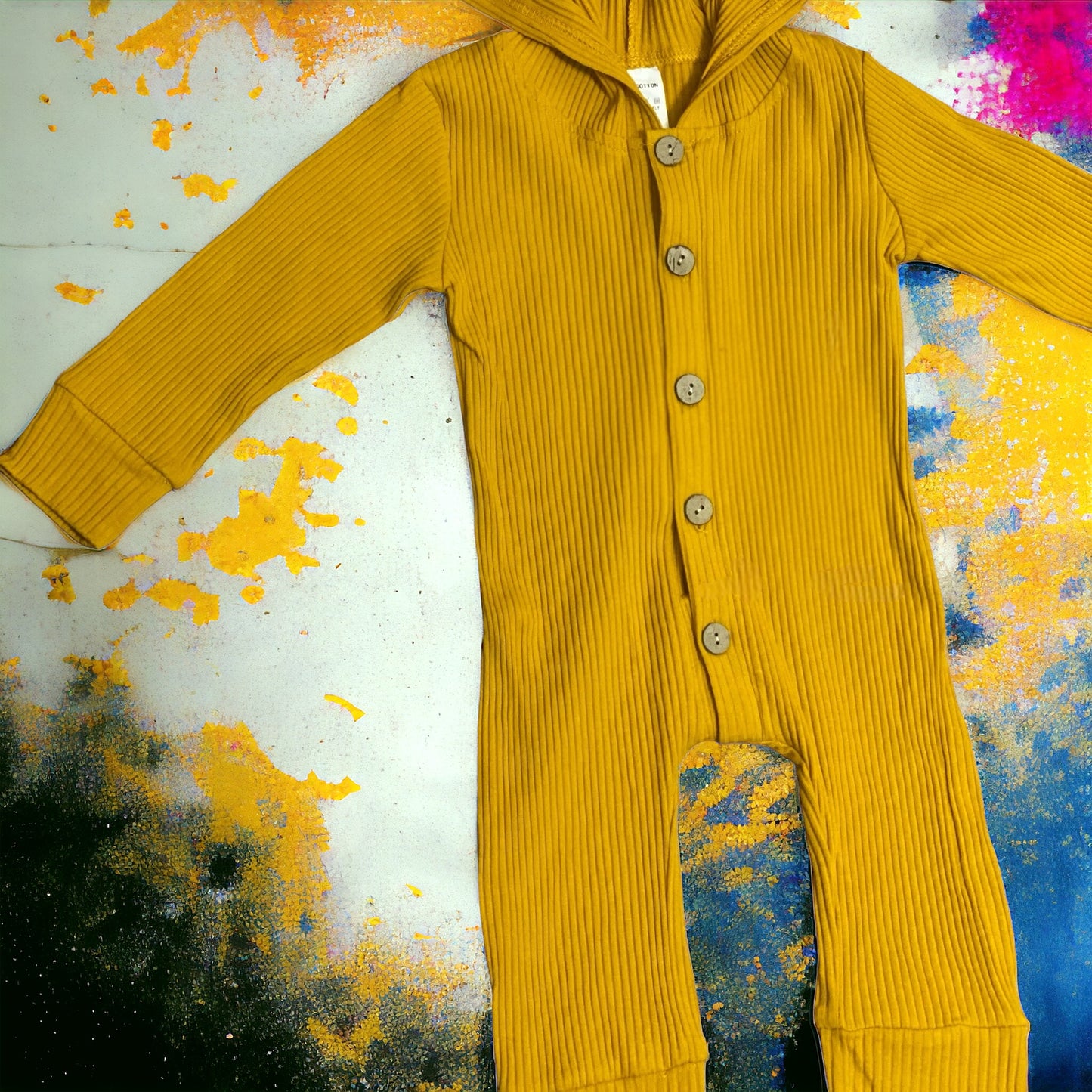 Mustard Ribbed Onesie