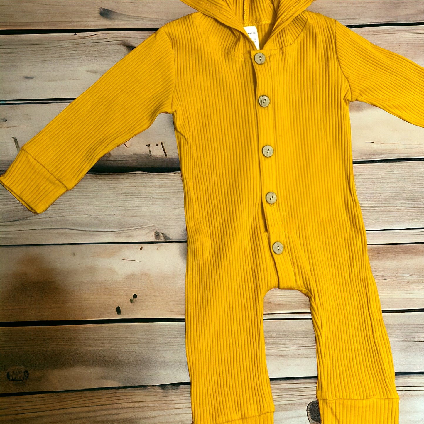 Mustard Ribbed Onesie