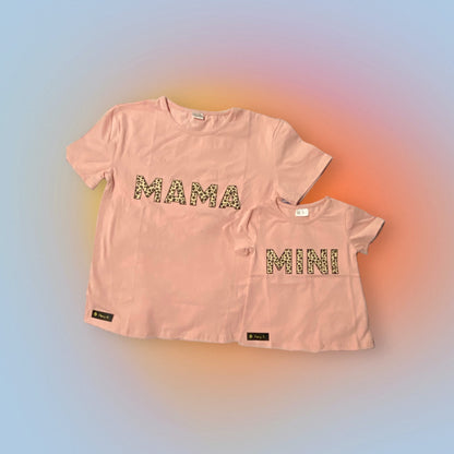 Pink Mommy and Mini short sleeve tees