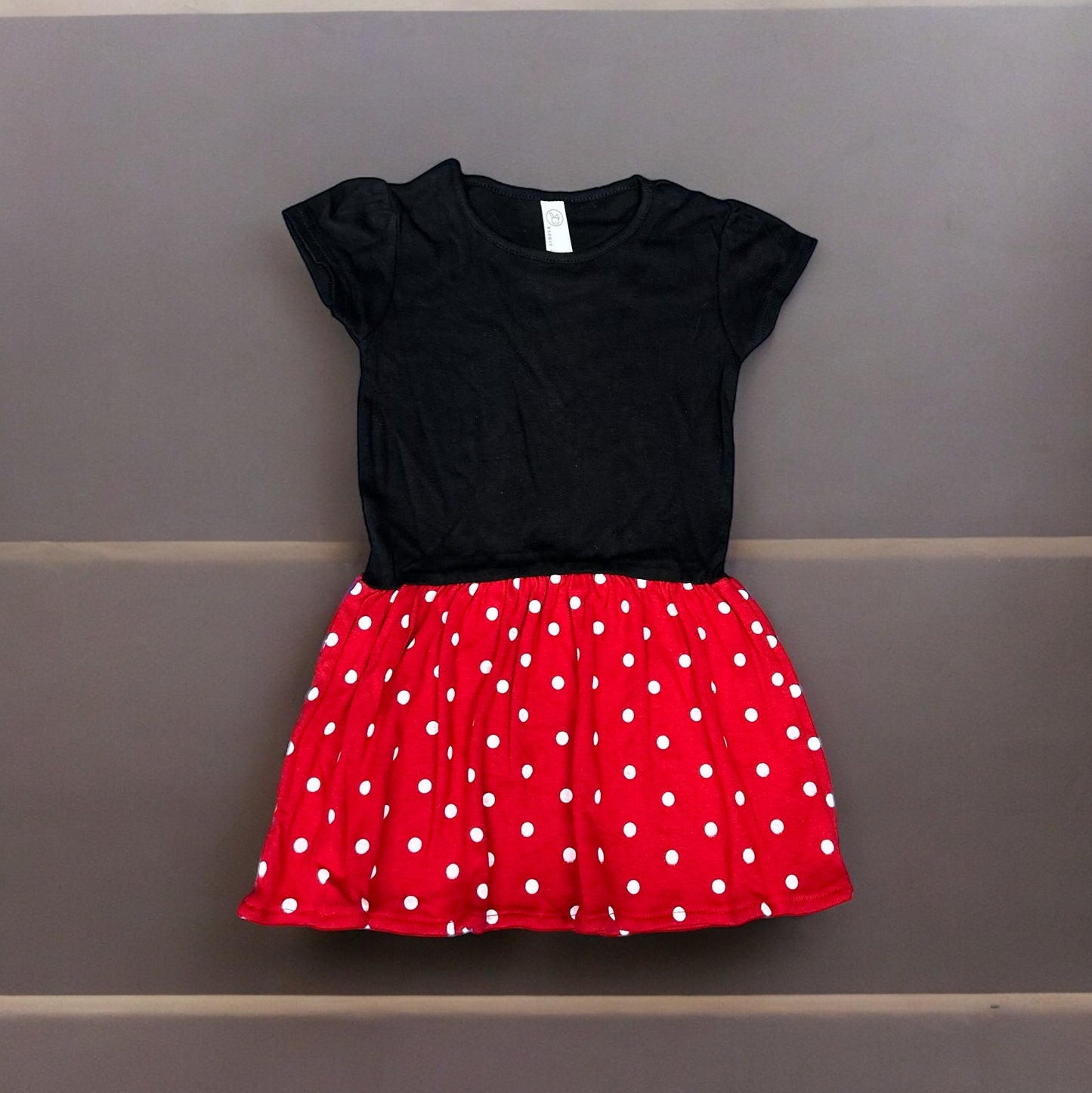 Black, Red & White polka dot dress