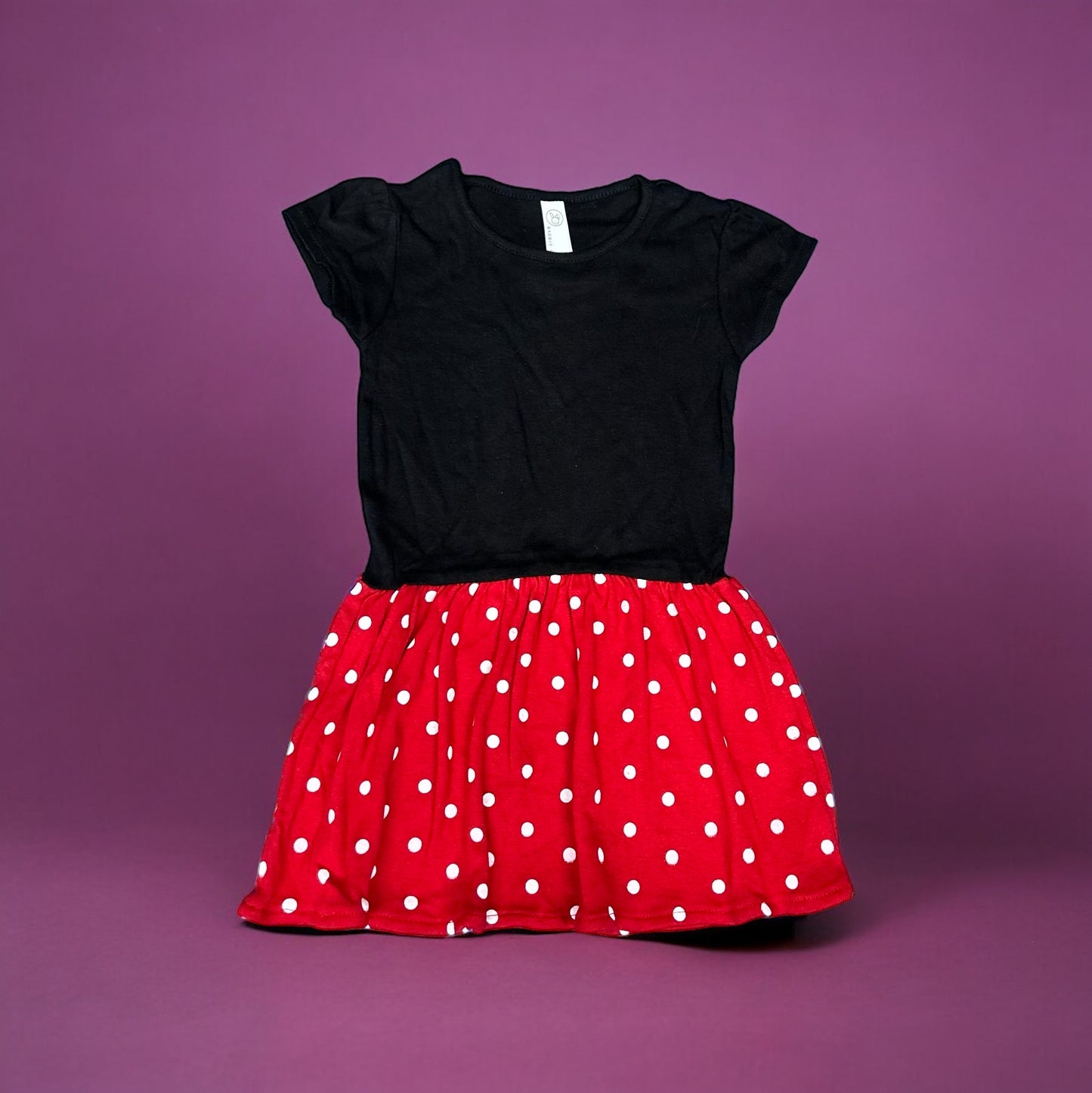 Black, Red & White polka dot dress