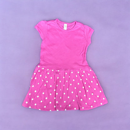 Pink & White polka dot dress